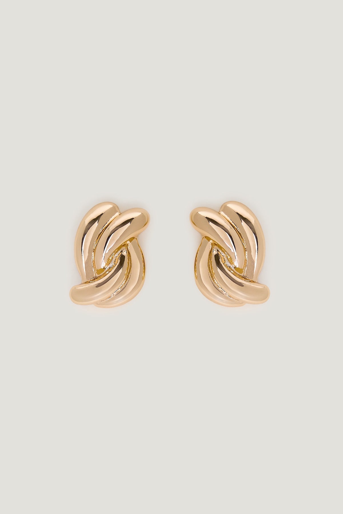 Dynamite Double Twist Earrings Yellow