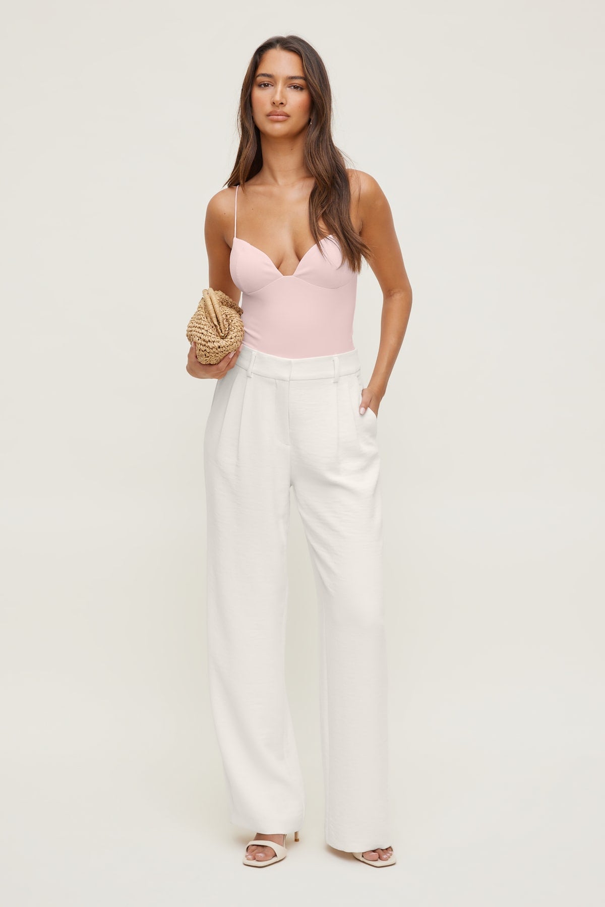 Dynamite Sculpt Bustier Bodysuit Pink