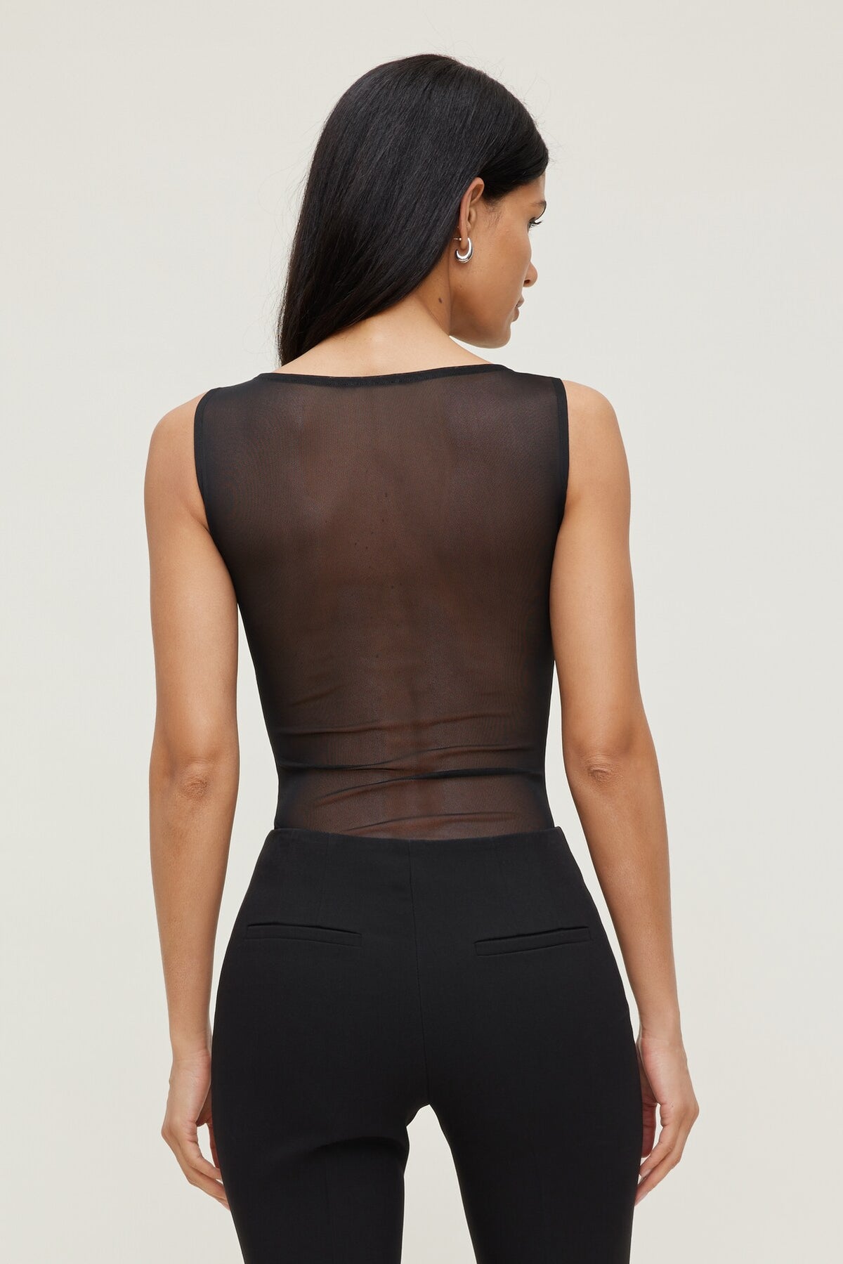 Dynamite Kai Sheer Mesh Bodysuit Black