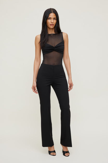 Dynamite Kai Sheer Mesh Bodysuit Black