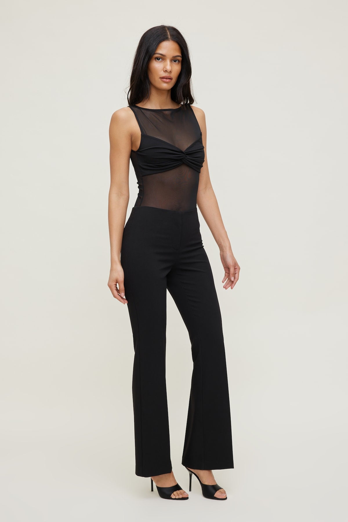 Dynamite Kai Sheer Mesh Bodysuit Black