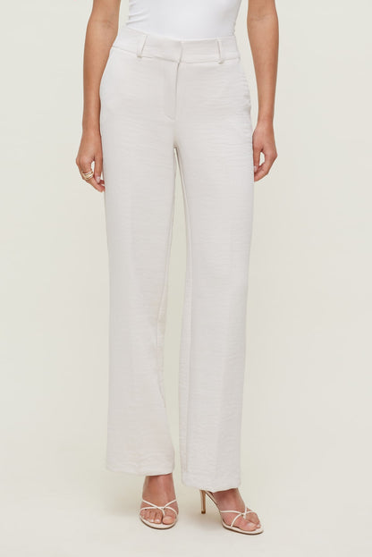 Dynamite Camelia Airflow Clean Straight Leg Pants Beige