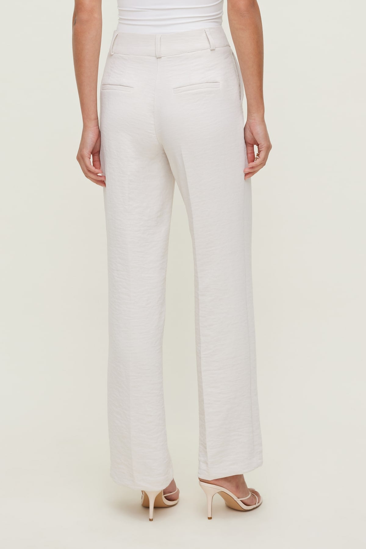 Dynamite Camelia Airflow Clean Straight Leg Pants Beige