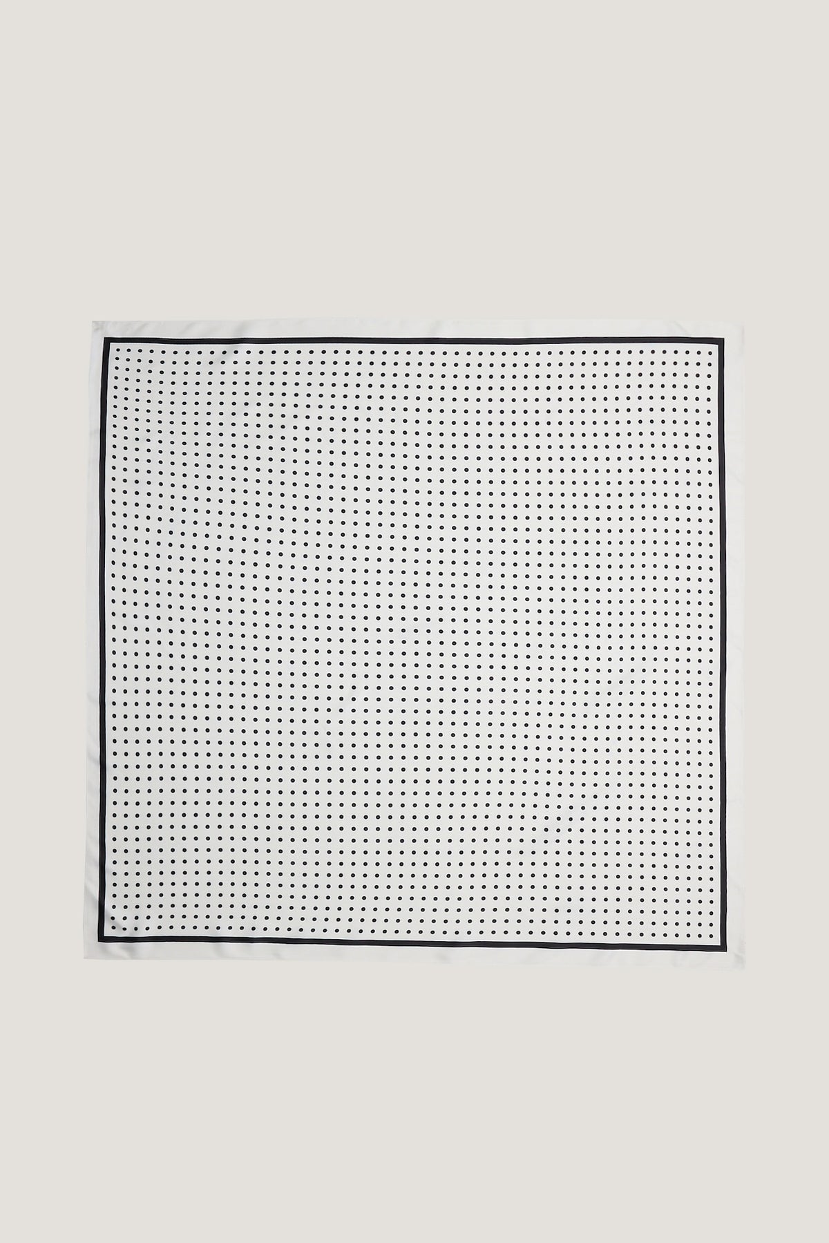 Dynamite Polka Dot Oversized Square Scarf White