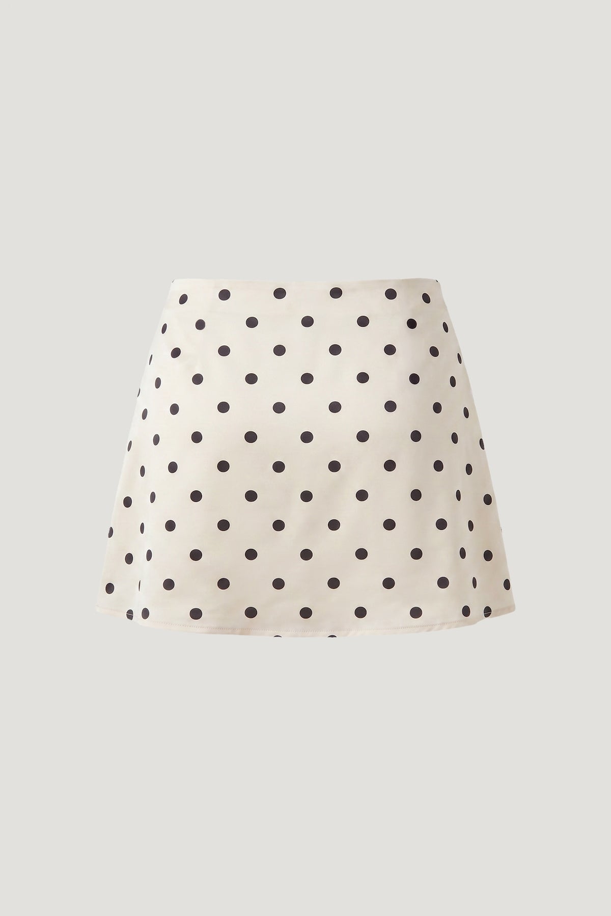 Dynamite Slip Satin Mini Skirt Black