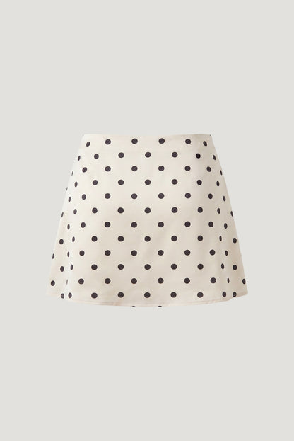 Dynamite Slip Satin Mini Skirt Black