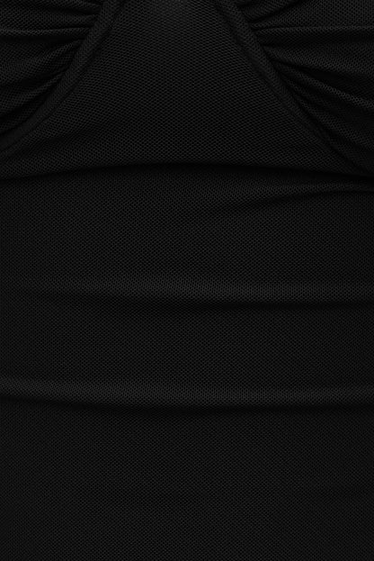 Dynamite Monet Mesh Top Black