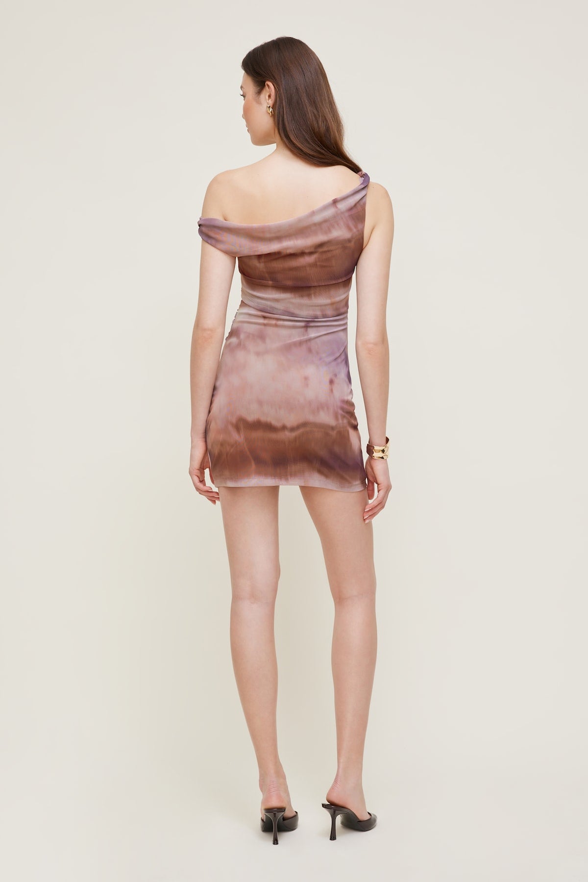 Dynamite Jayde Mesh Mini Dress Pink