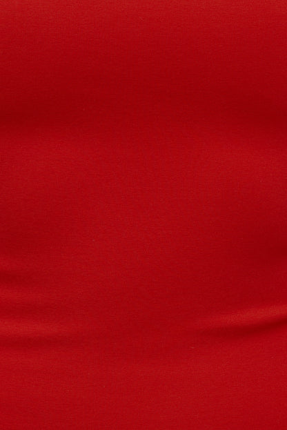 Dynamite Miya Ponte Maxi Dress RED
