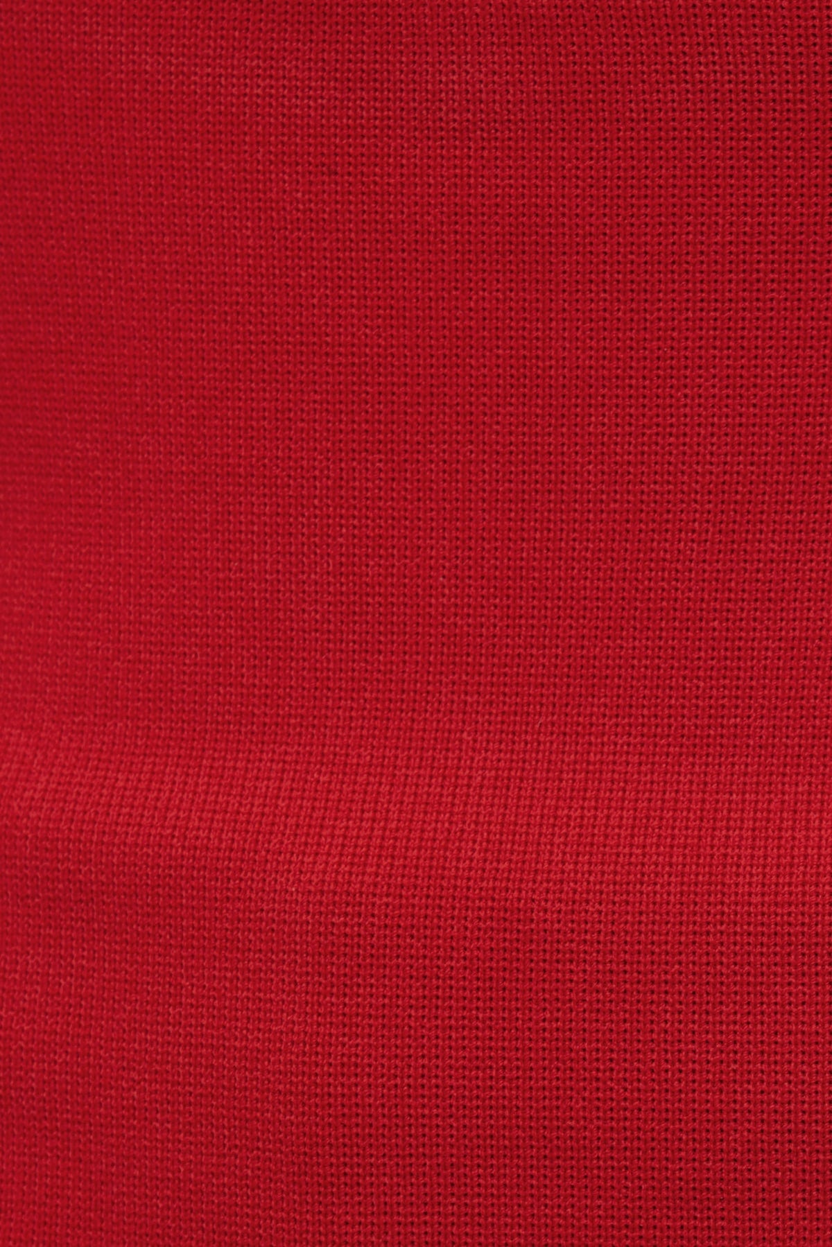 Dynamite Scallop Trim Sweater Halter Top RED