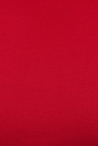Dynamite Clara Short Sleeve Sweater Red