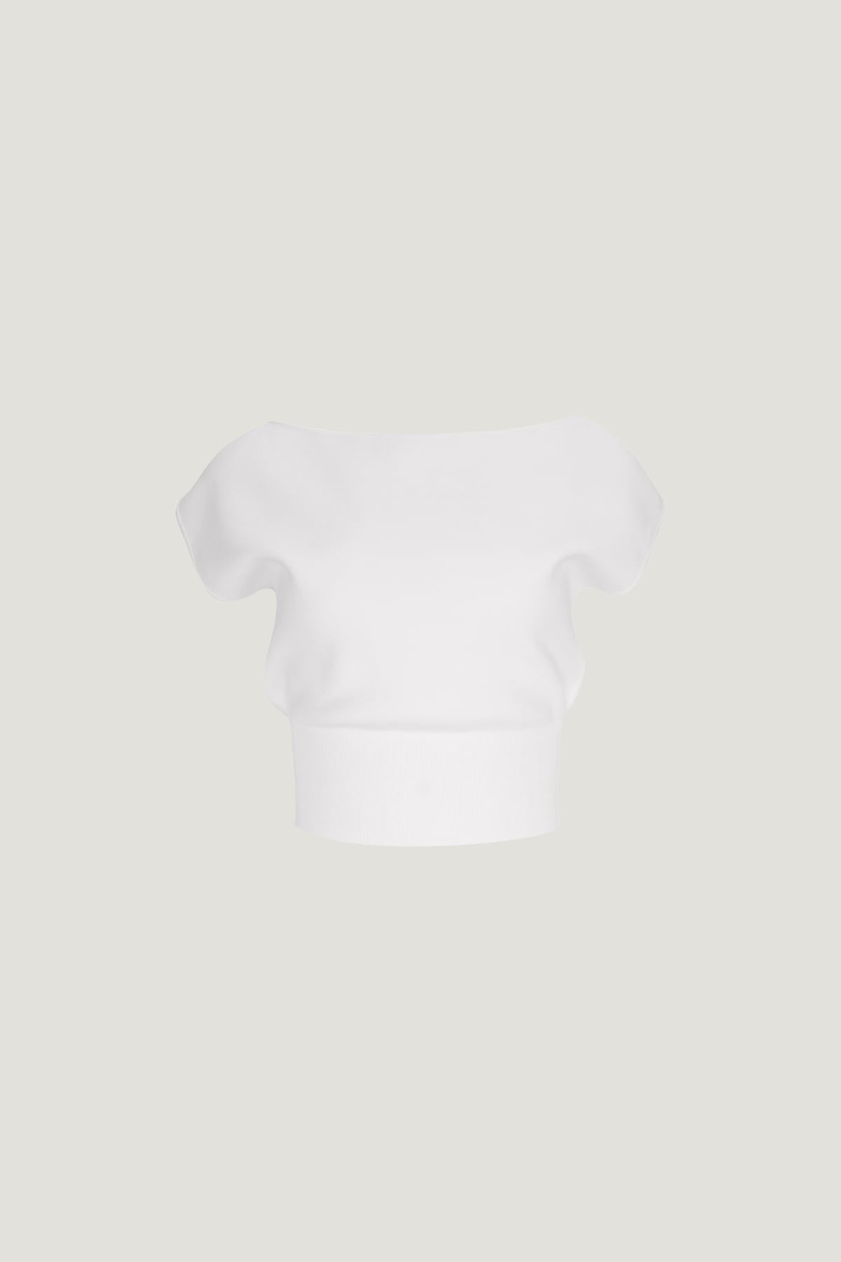 Dynamite Aria Boat Neck Sweater  White