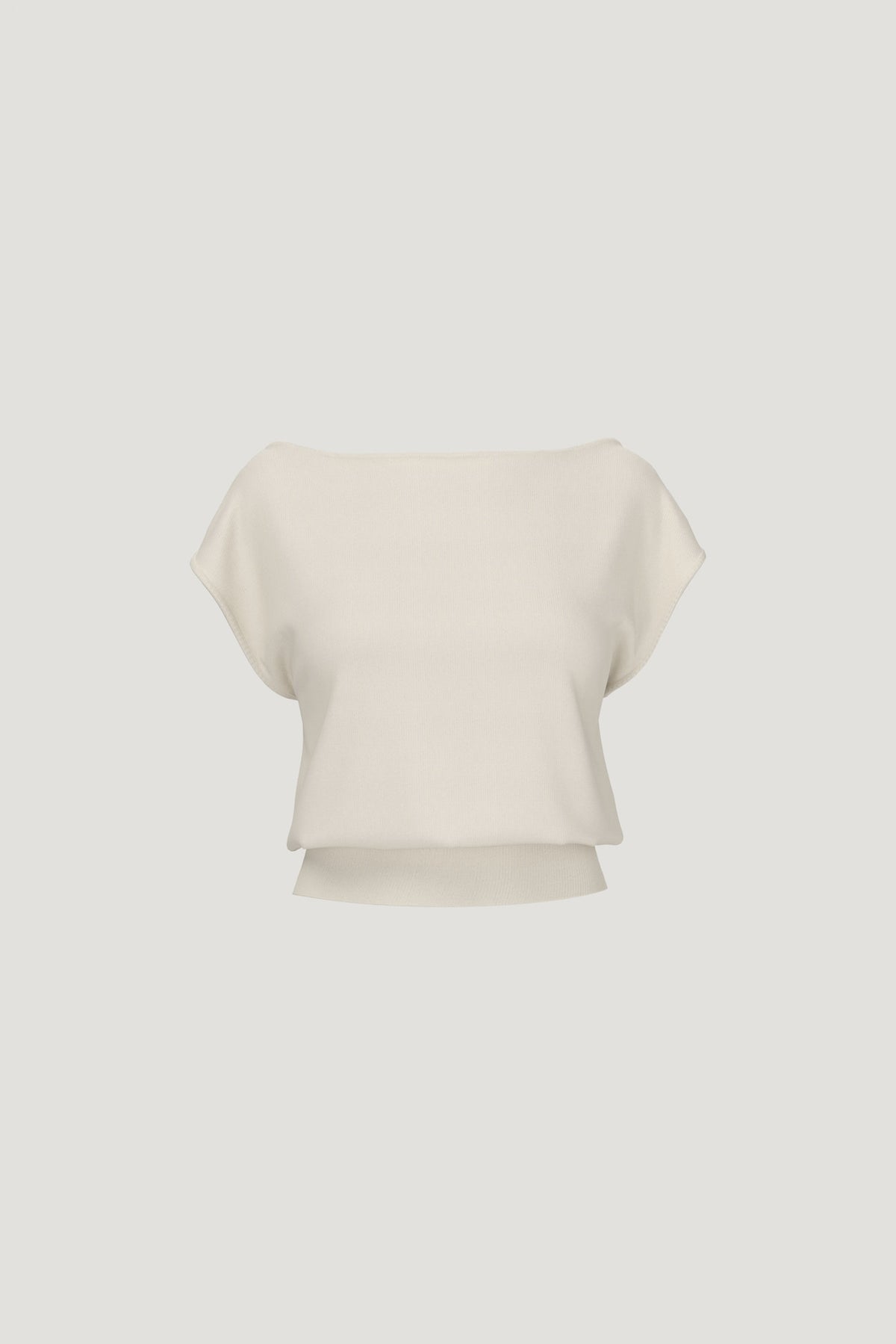 Dynamite Aria Boat Neck Sweater  Beige