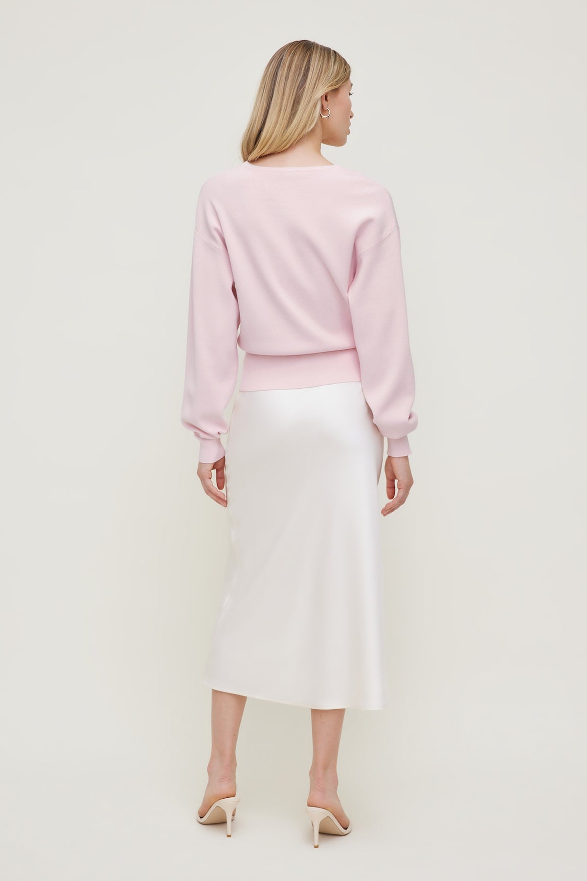 Dynamite V Neck Cardigan Pink