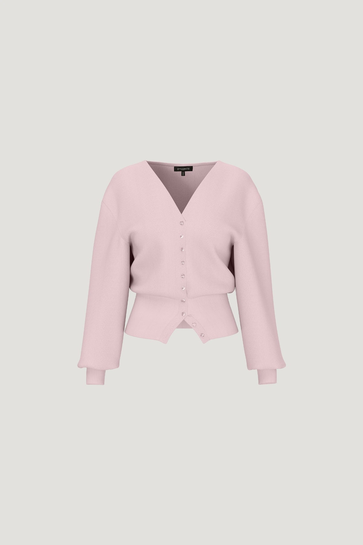 Dynamite V Neck Cardigan Pink