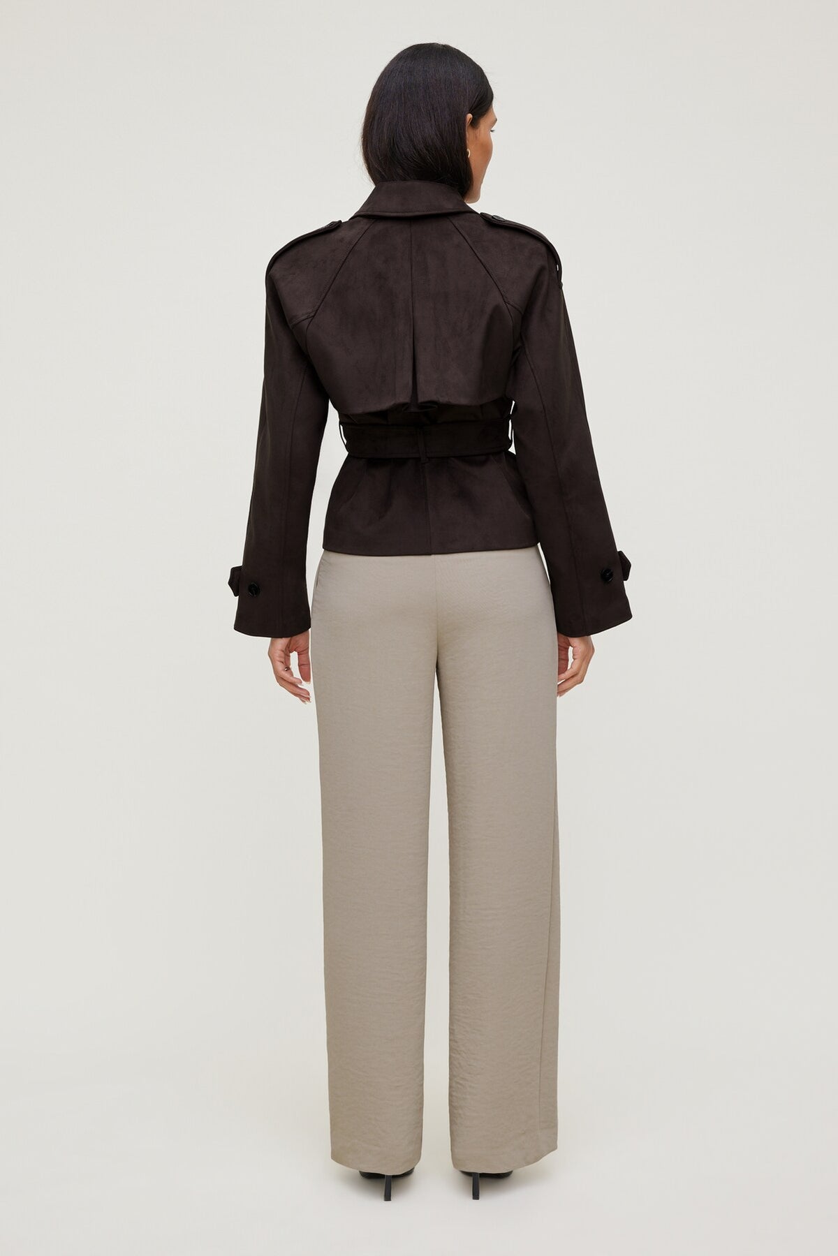 Dynamite Alex Airflow Wide Leg Pants Beige