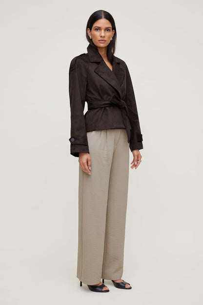 Dynamite Alex Airflow Wide Leg Pants Beige