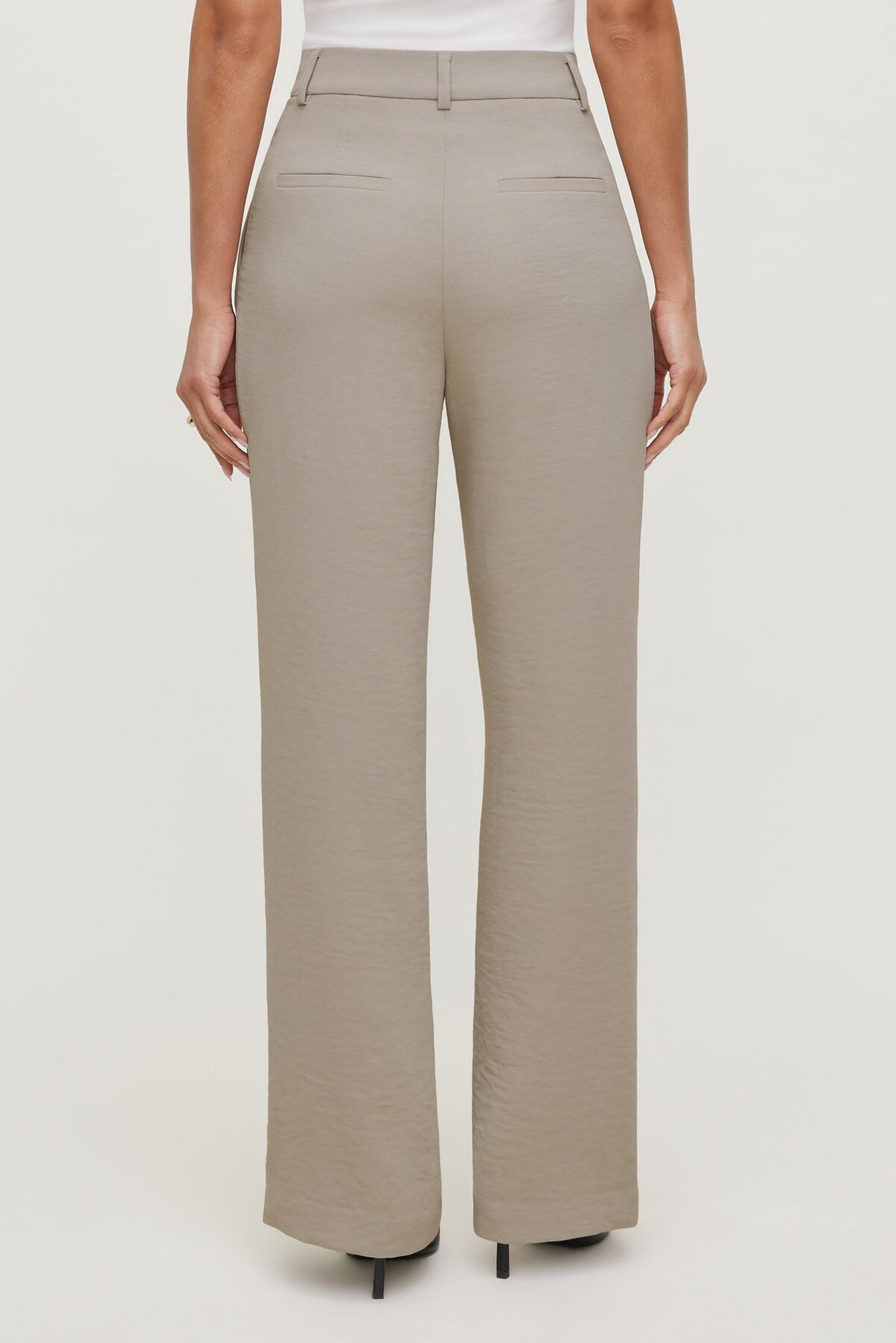 Dynamite Alex Airflow Wide Leg Pants Beige