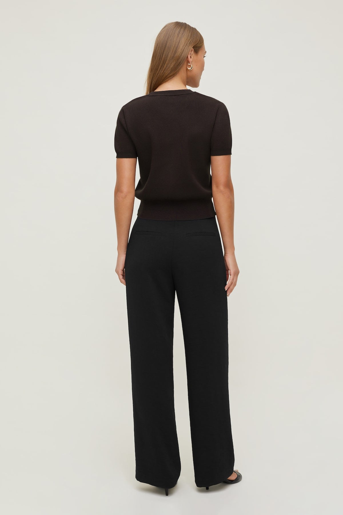 Dynamite Alex Airflow Wide Leg Pants Black