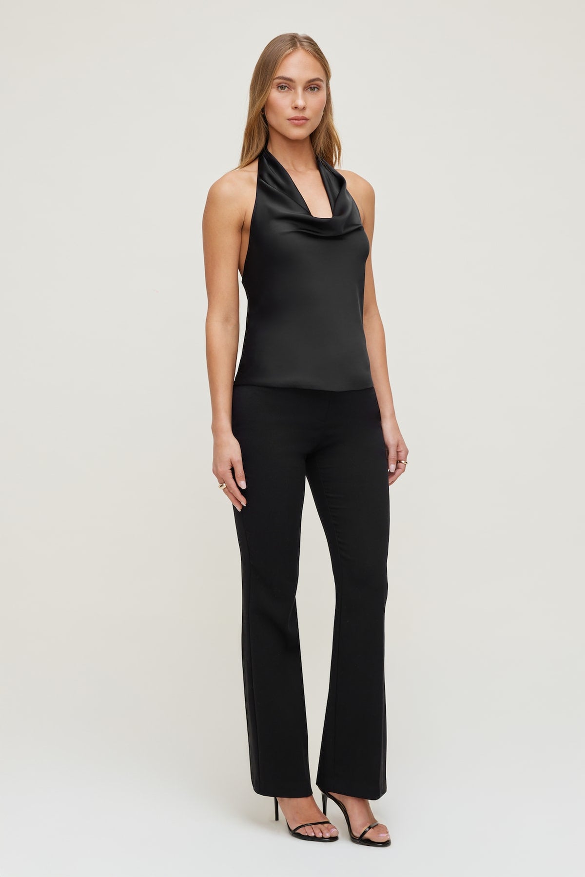 Dynamite Frankie Tailored Slim Bootcut Pants Black