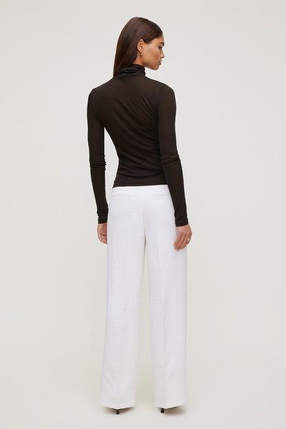 Dynamite Yasmin Airflow Straight Leg Pants White