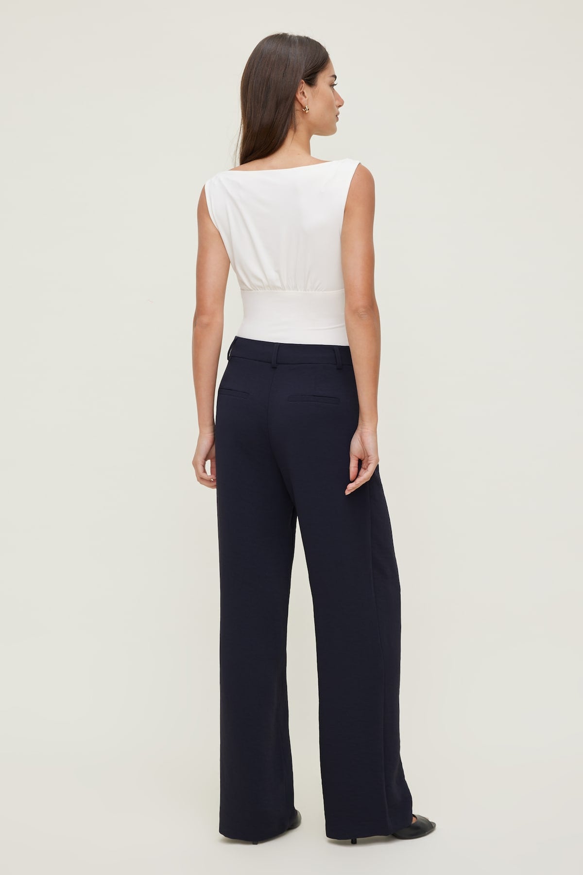 Dynamite Alex Airflow Wide Leg Pants Navy