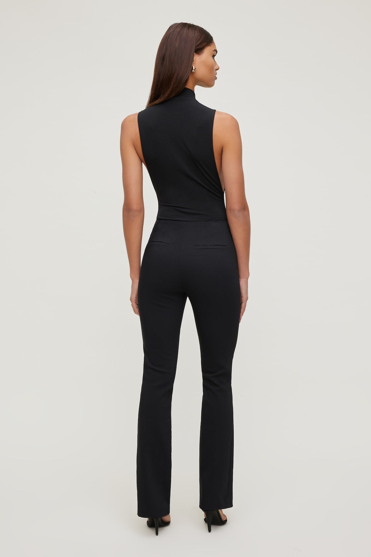 Dynamite High Rise Slim Bootcut Pants Black