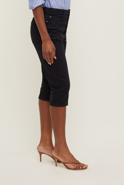Dynamite Stretch High Rise Slim Capri Jeans Blue