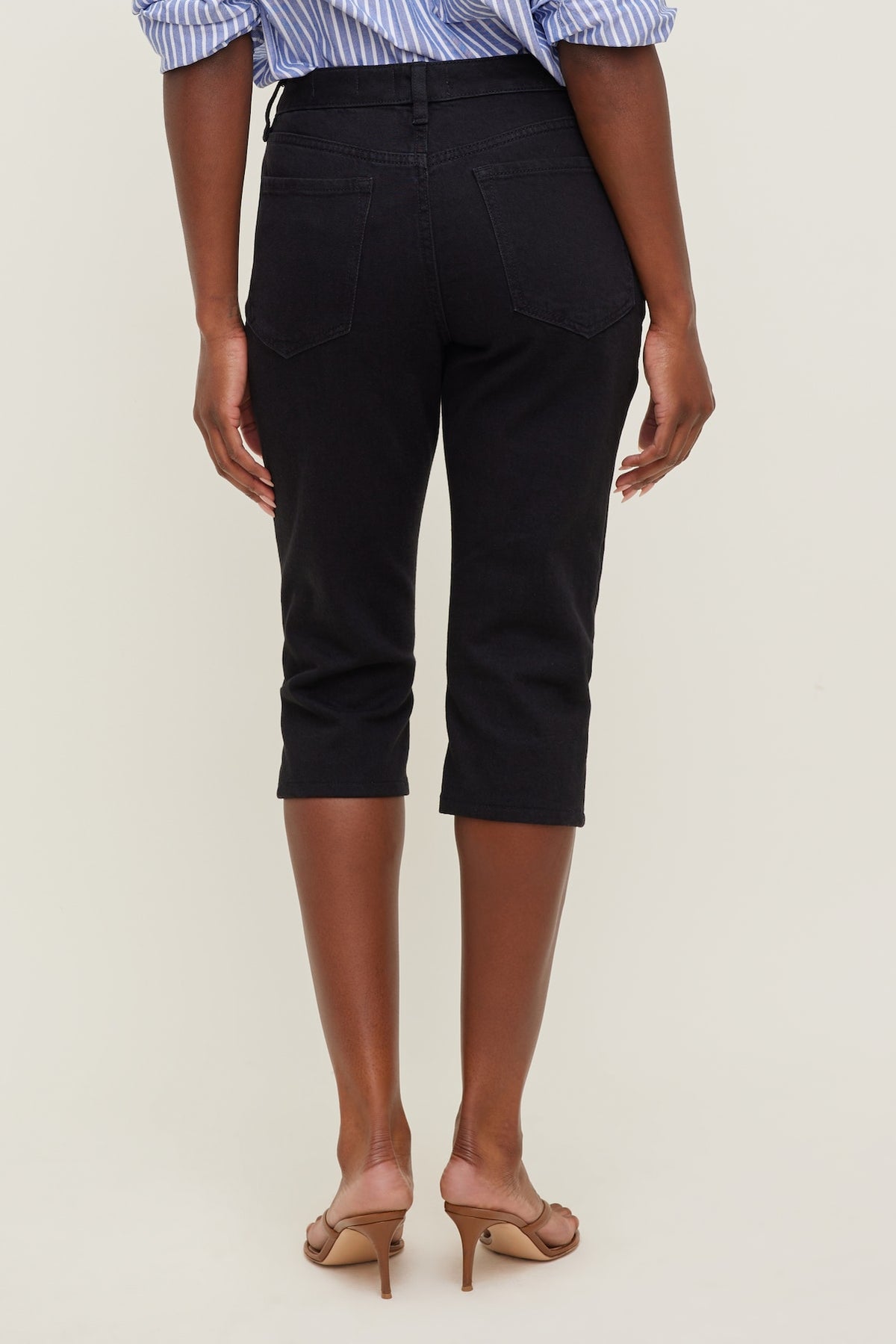 Dynamite Stretch High Rise Slim Capri Jeans Blue
