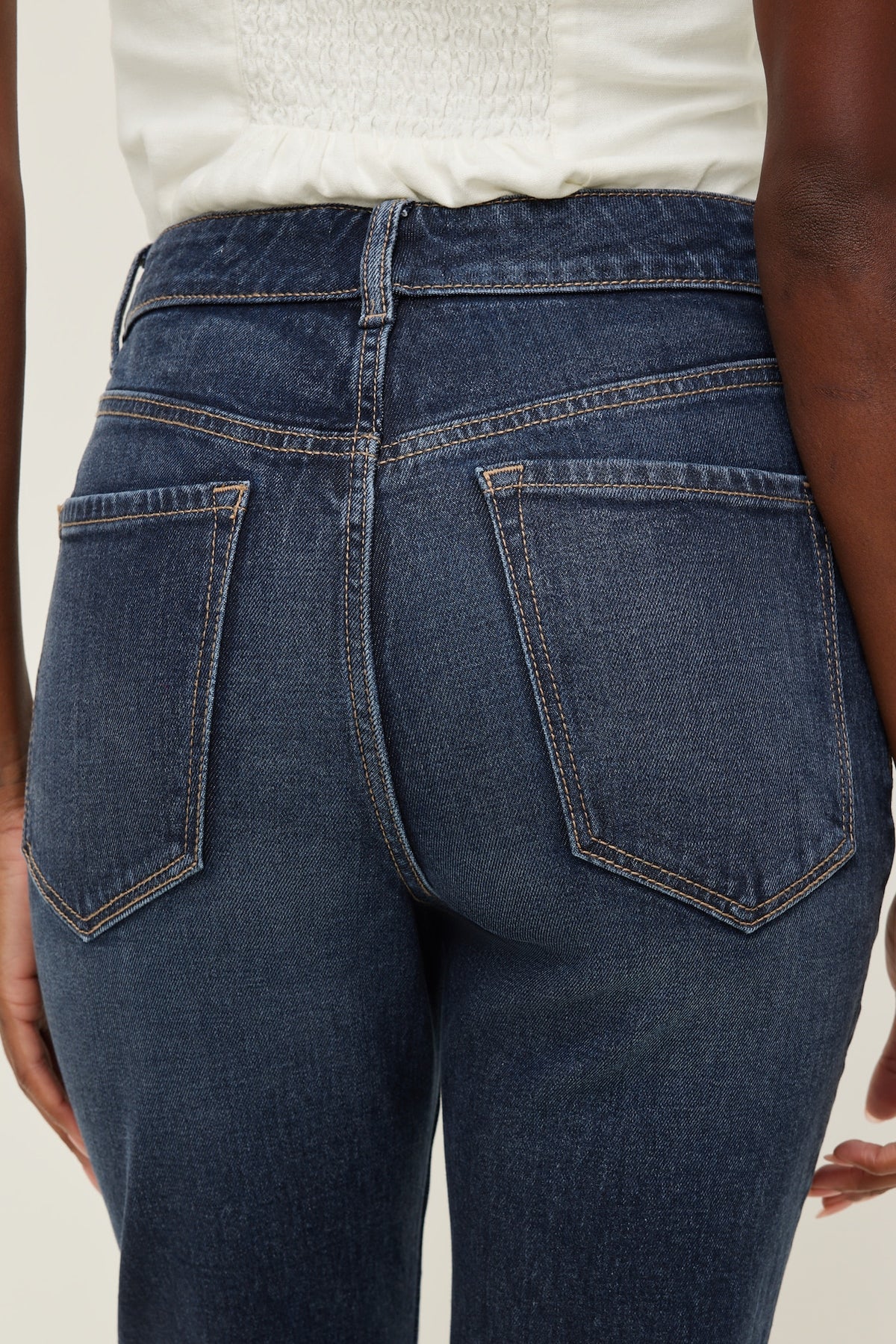 Dynamite Stretch High Rise Slim Capri Jeans Blue