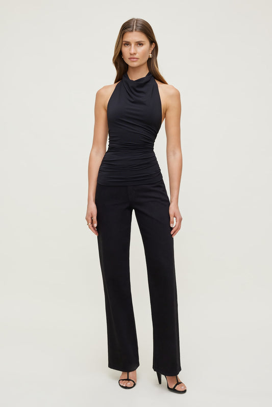 Dynamite Heidi High Rise Wide Leg Jeans Black