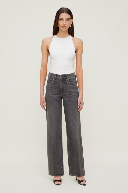 Dynamite Heidi High Rise Wide Leg Jeans Black