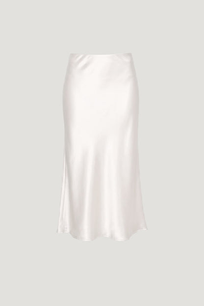 Dynamite Delila Satin Midi Skirt BEIGE