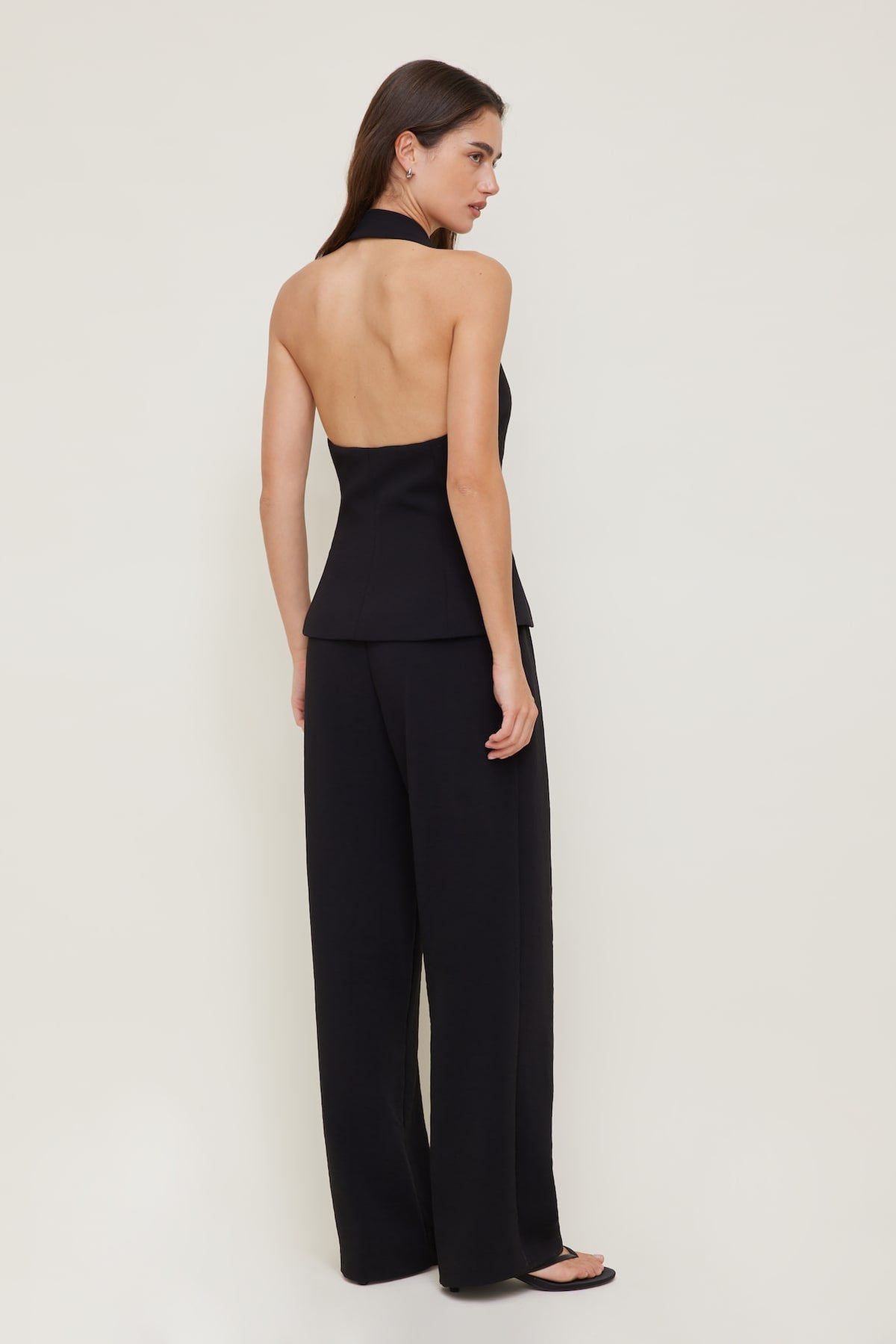 Dynamite Halter Vest Black