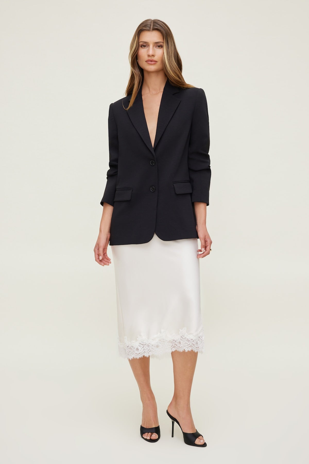 Dynamite Airflow Relaxed Blazer Black
