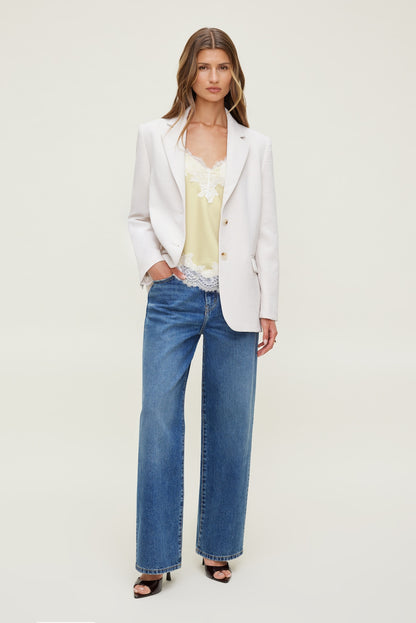 Dynamite Airflow Relaxed Blazer Beige