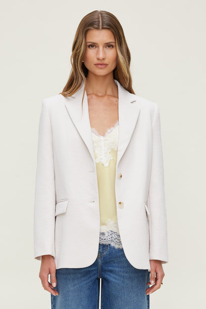 Dynamite Airflow Relaxed Blazer Beige
