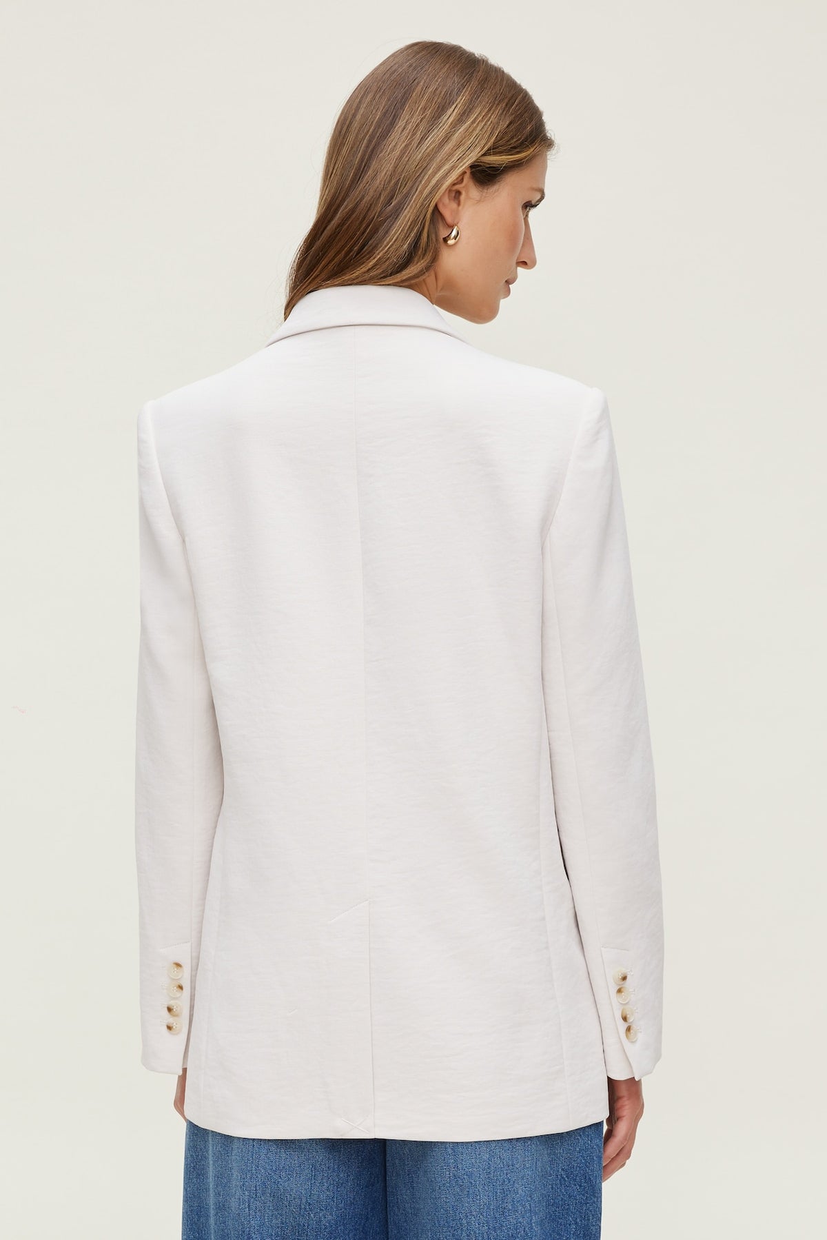 Dynamite Airflow Relaxed Blazer Beige