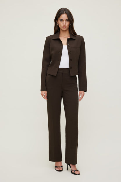 Dynamite Charlotte Airflow Jacket Brown