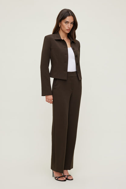 Dynamite Charlotte Airflow Jacket Brown