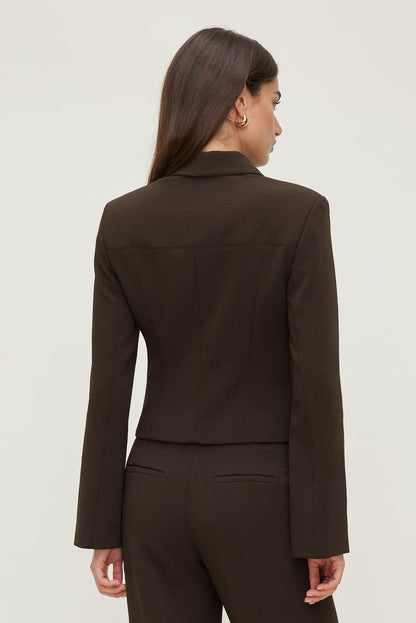Dynamite Charlotte Airflow Jacket Brown
