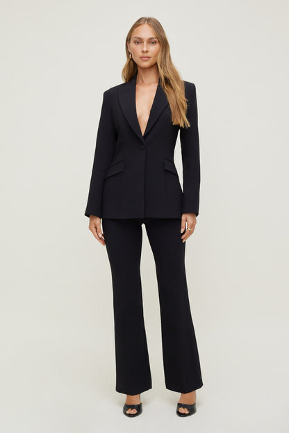Dynamite Anna Cinched Blazer BLACK