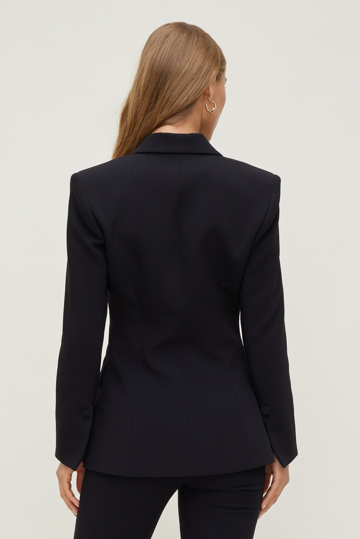 Dynamite Anna Cinched Blazer BLACK