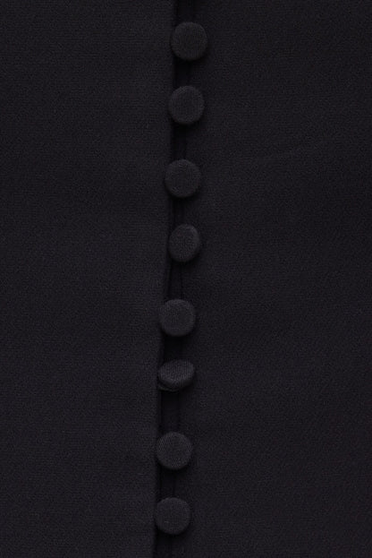 Dynamite Plunge Small Button Blazer Black