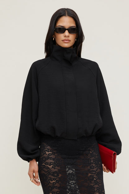 Dynamite High Neck Airflow Anorak Black