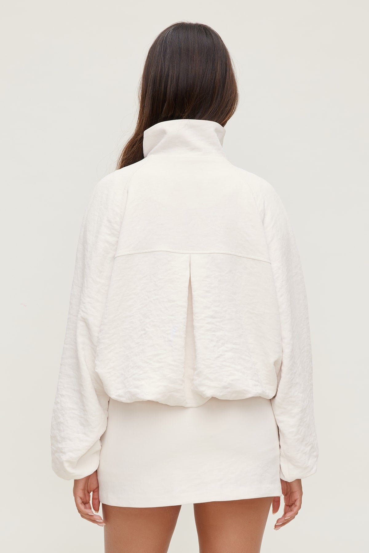 Dynamite High Neck Airflow Anorak White