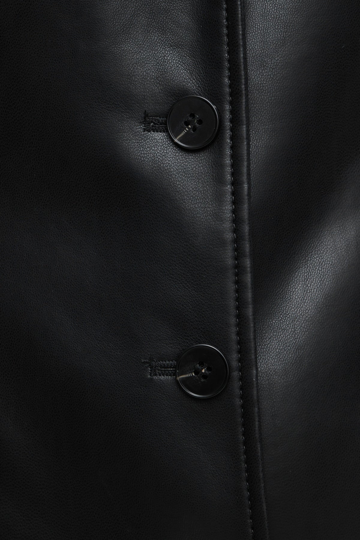 Dynamite Faux Leather Trench Coat Black