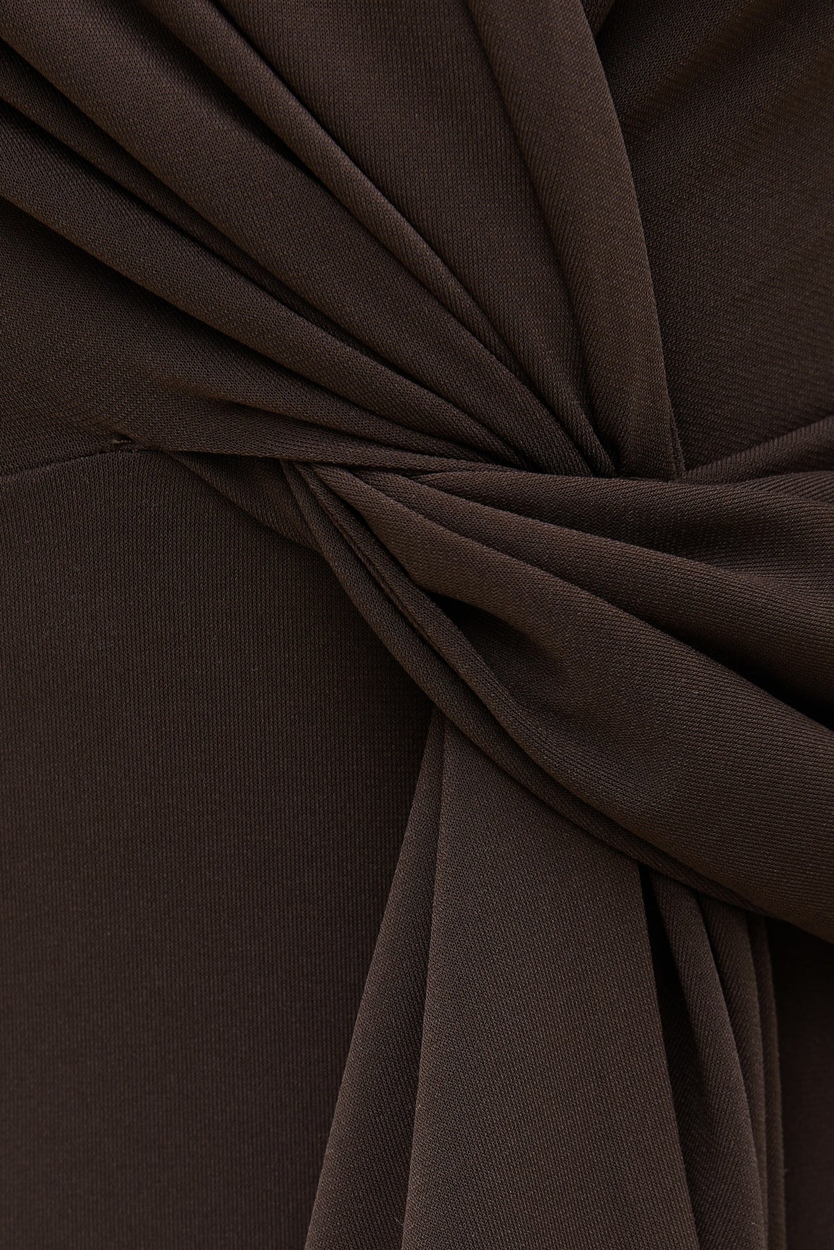 Dynamite Front Drape Halter Top Brown