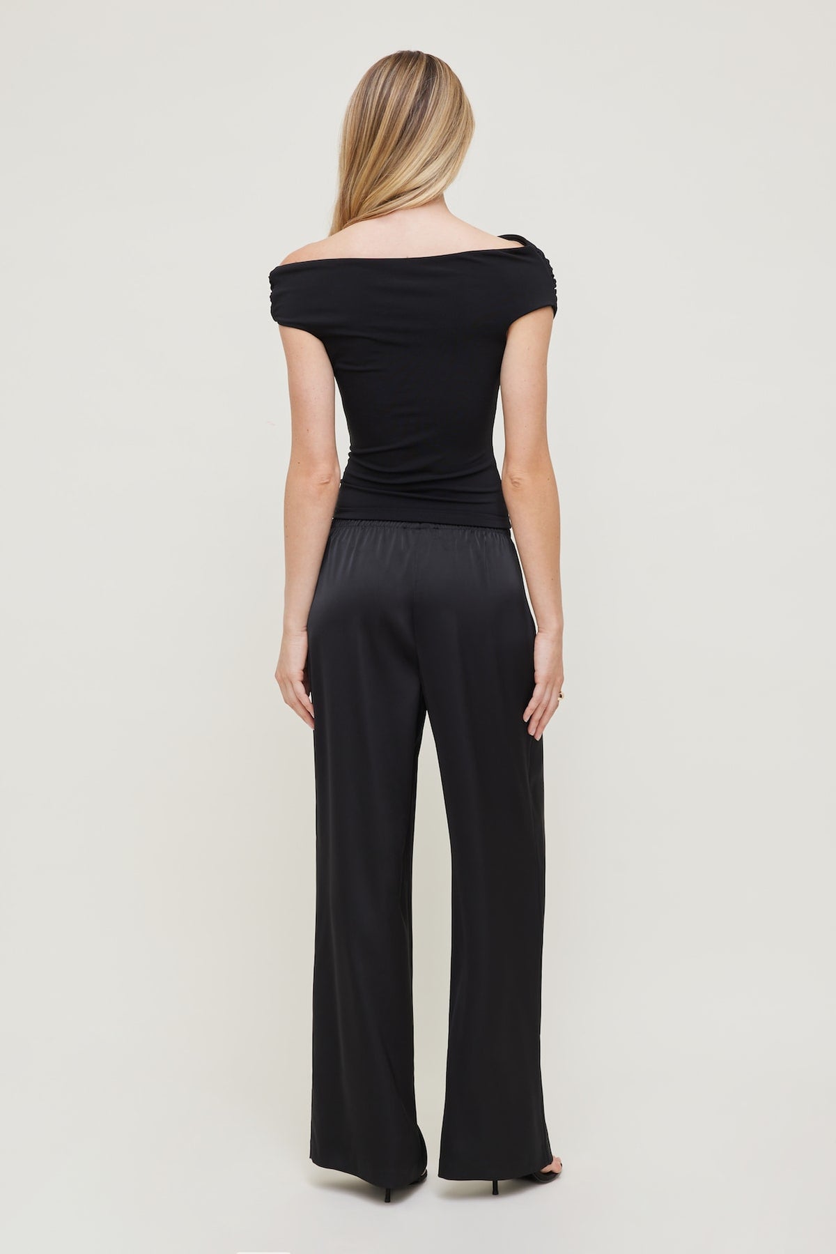 Dynamite Sculpt Buckle Detail Top Black
