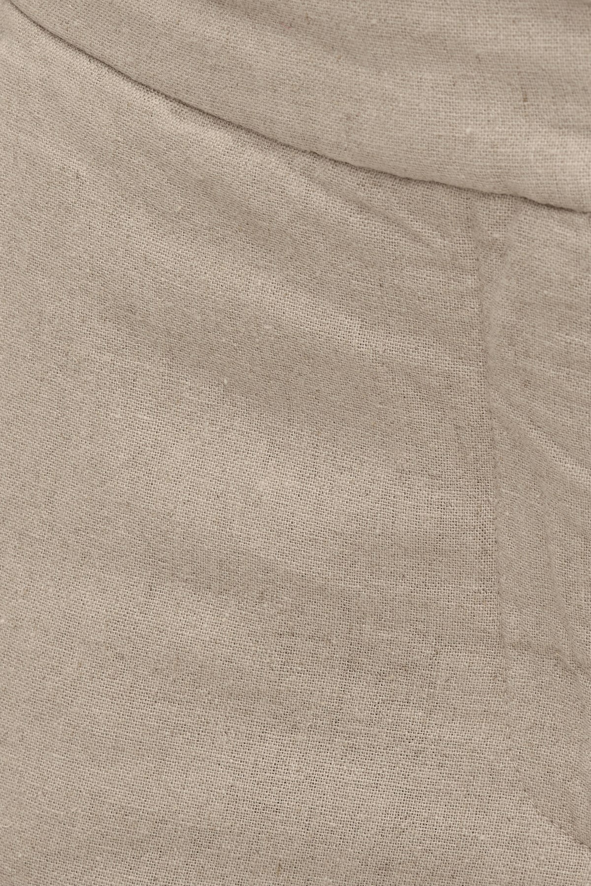 Dynamite Yasmin Linen Straight Leg Pants Beige
